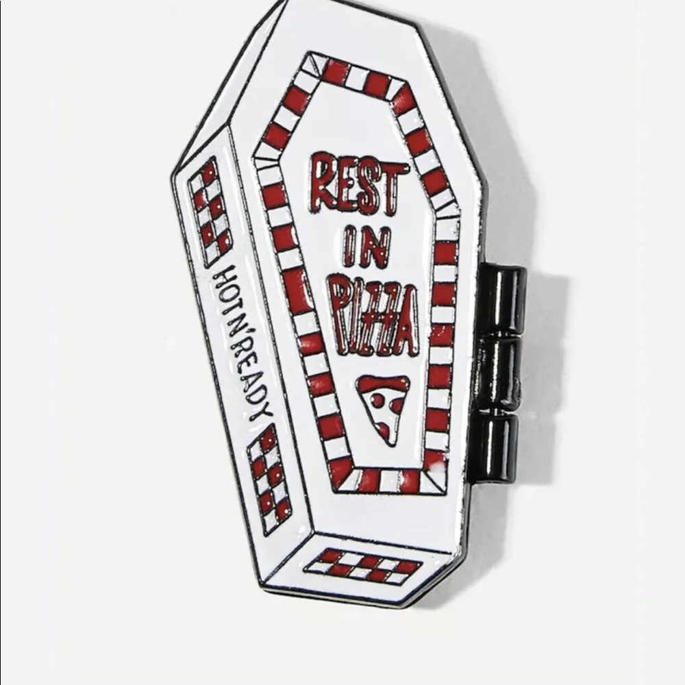 Rest In Pizza Pin/Broach NIP - Picture 3 of 4
